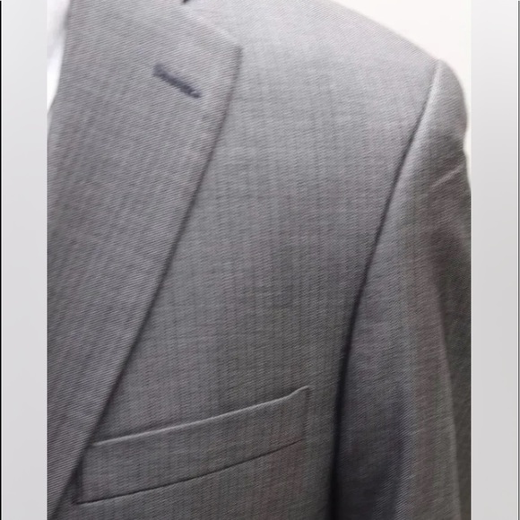 NWOT Jhane Barnes Men Blazer Wool Silk Gray Fitted 36R Lined 2 Buttons Sports - Picture 12 of 12